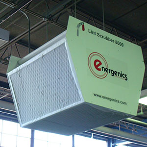 Ambient Air Lint Filter Lint Scrubber 8000 | Energenics Corporation