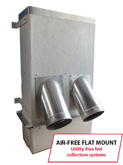 Air-Free Flat Mounty from Energenics Corporation | Made in the USA Utility-free lint collection systems