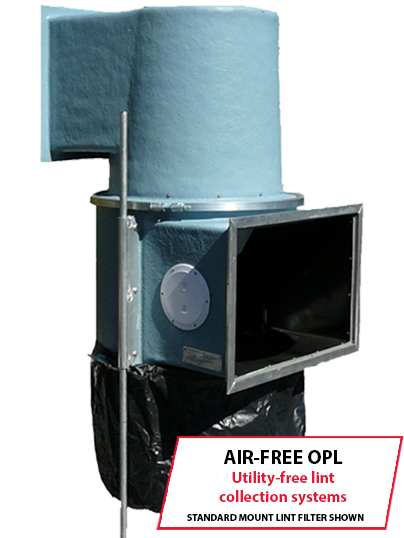 Air-Free OPL from Energenics Corporation | Made in the USA Utility-free lint collection systems