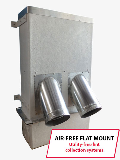 Air-Free Flat Mount from Energenics Corporation | Made in the USA Utility-Free Lint Collection Systems