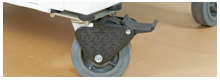 Product Feature Close-up for the UV-MAX by Energenics: Commercial Castors