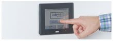 Product Feature Close-up for the UV-MAX RAD by Energenics: User-friendly Touchscreen Controls